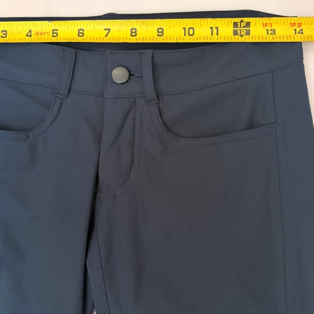 Lululemon Pants Bust A Move Moto Commute Women 4 Obsidian Blue‎ Slim Athletic - Picture 4 of 8